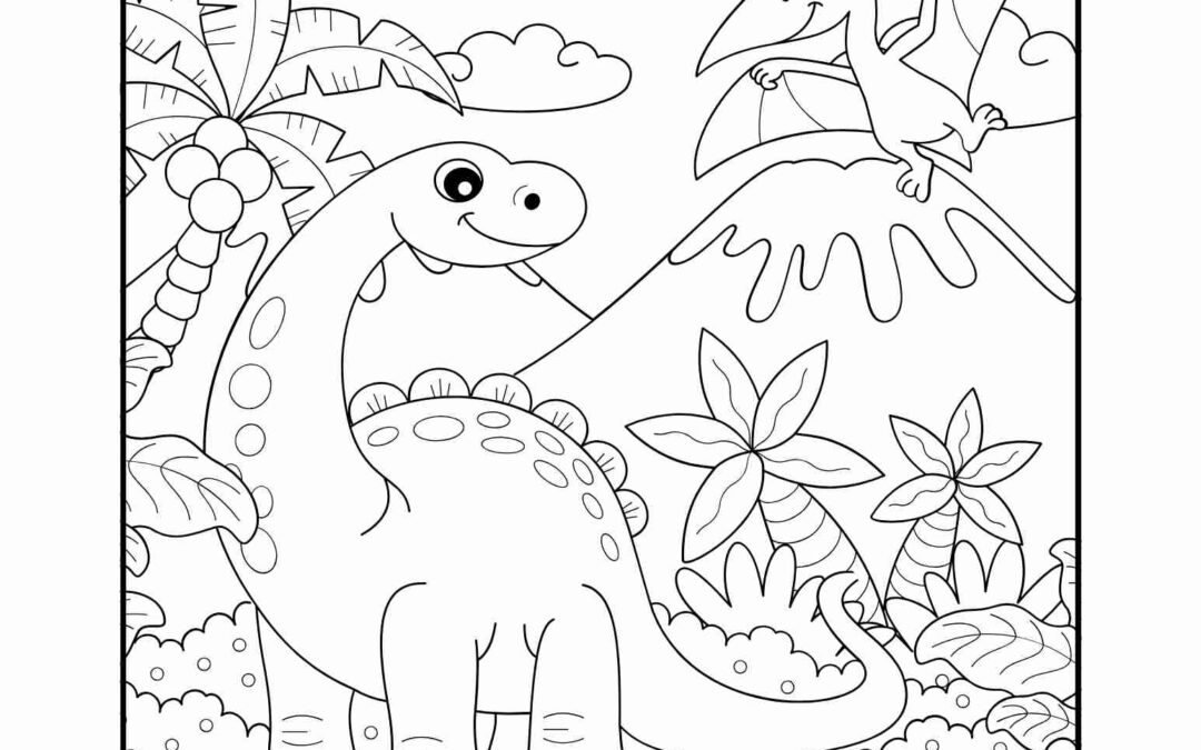 Free Dinosaur Coloring Page