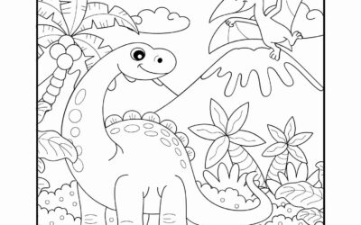 Free Dinosaur Coloring Page