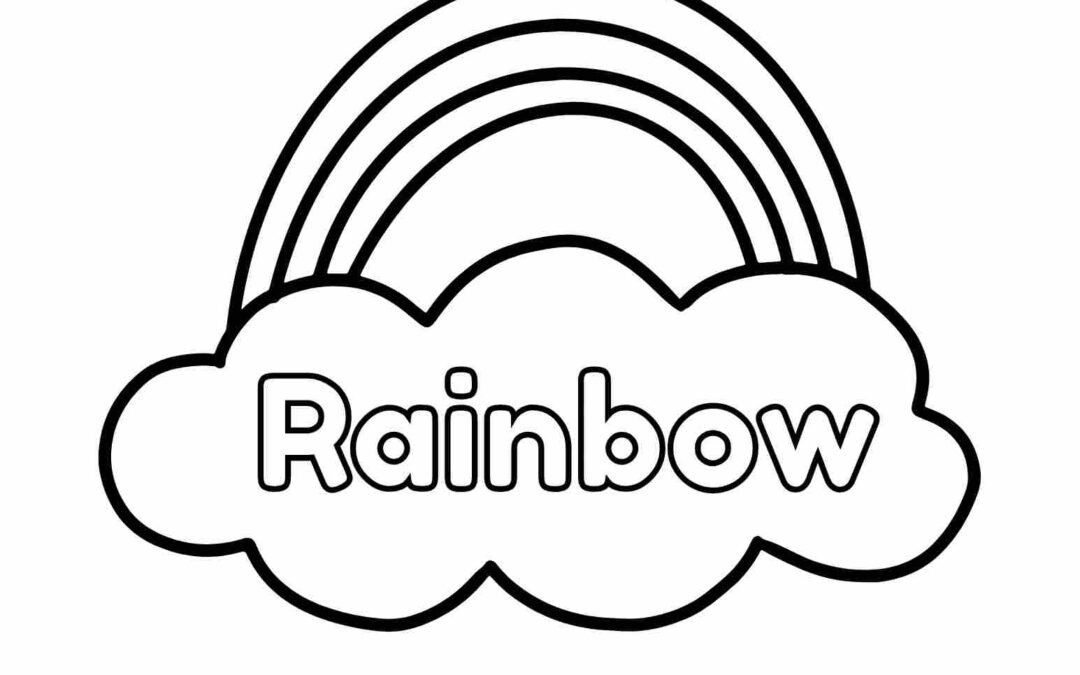 Free Rainbow Coloring Page