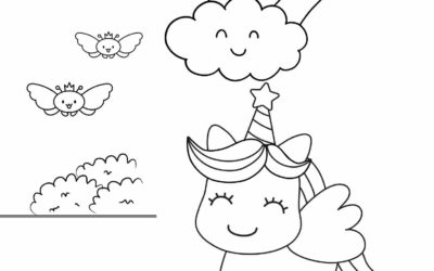 Magical Rainbow Coloring Page