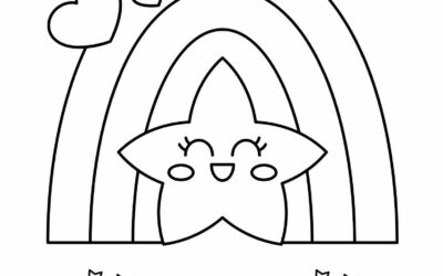Rainbow Coloring Page for Kids