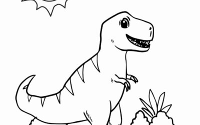 T-Rex Coloring Page