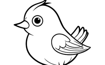 Bird Coloring Page for Toddlers