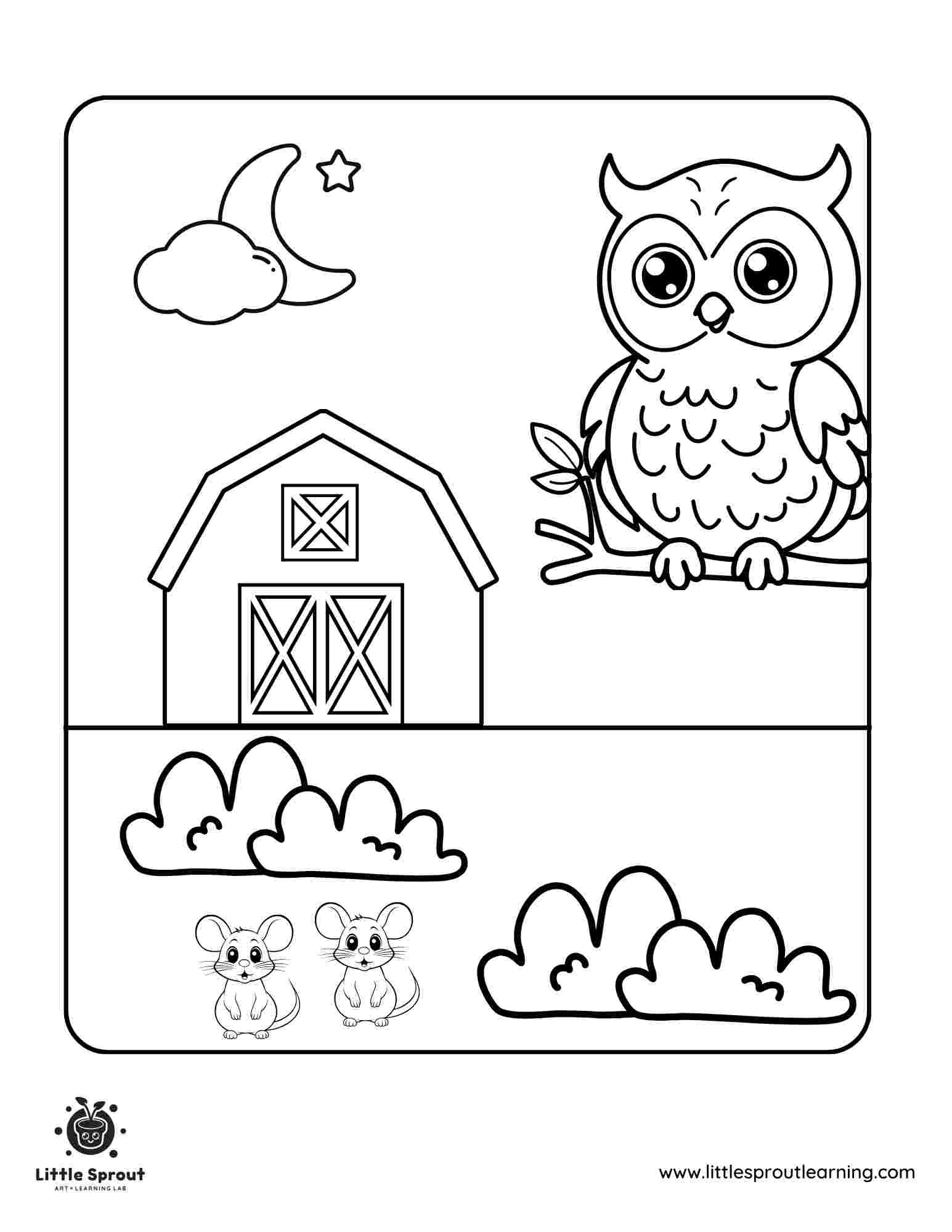 Owl Coloring Page