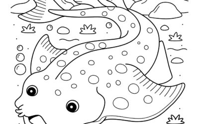 Angel Shark Coloring Page