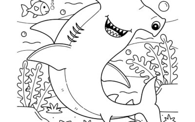 Hammerhead Shark Coloring Page