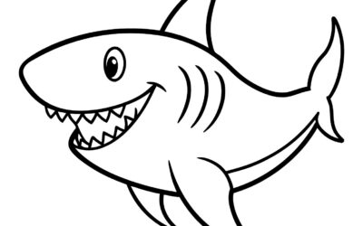 Megalodon Shark Coloring Page