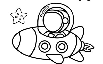 Astronaut Coloring Page For Toddlers
