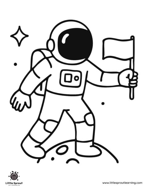 20 Astronaut Coloring Pages – Free Printable Space Coloring Sheets For ...