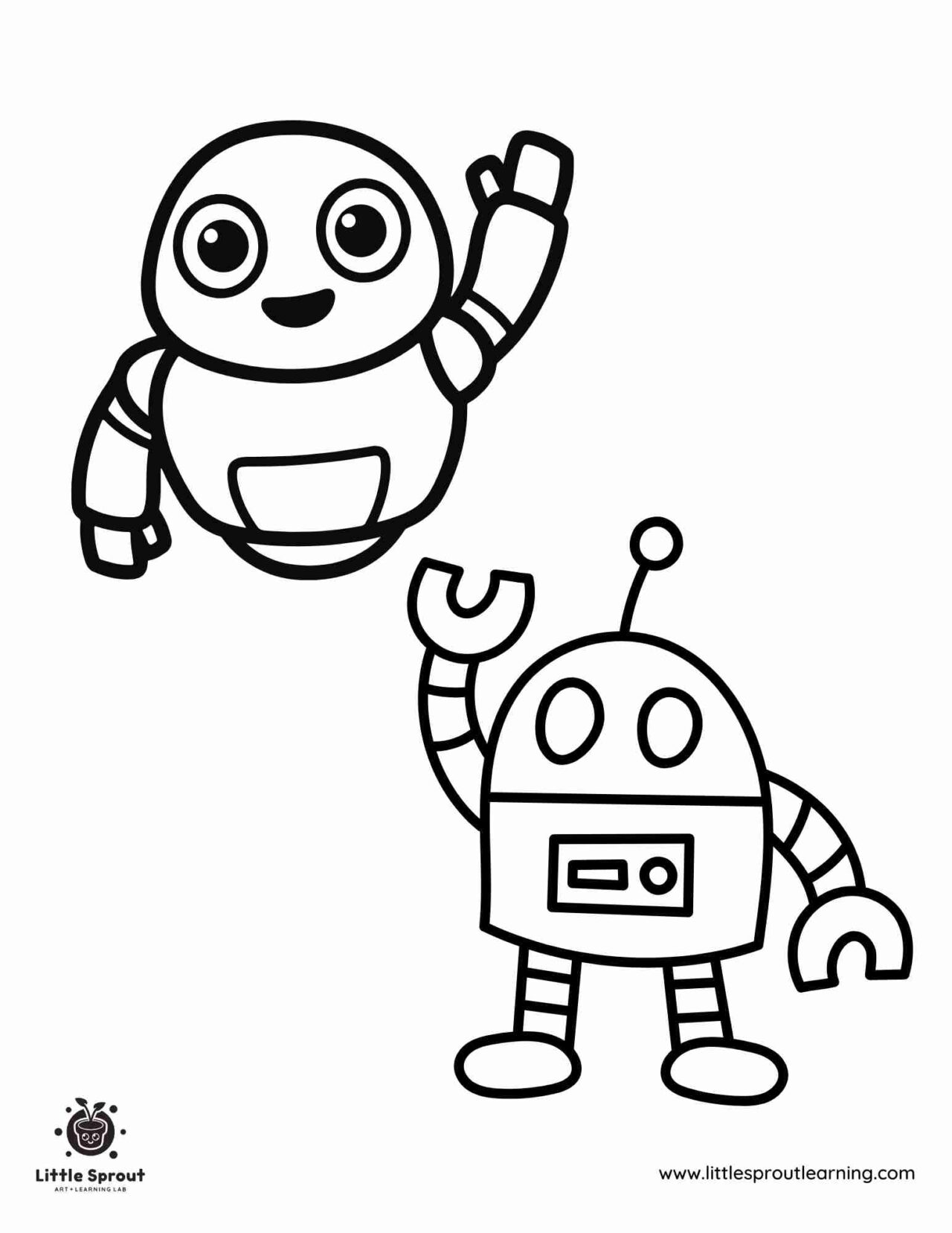 Robot Coloring Pages - 25 Free Printable Robot Coloring Sheets - Little ...