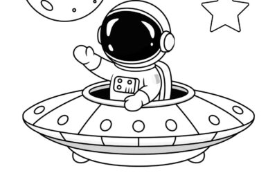 Fun Astronaut Coloring Page