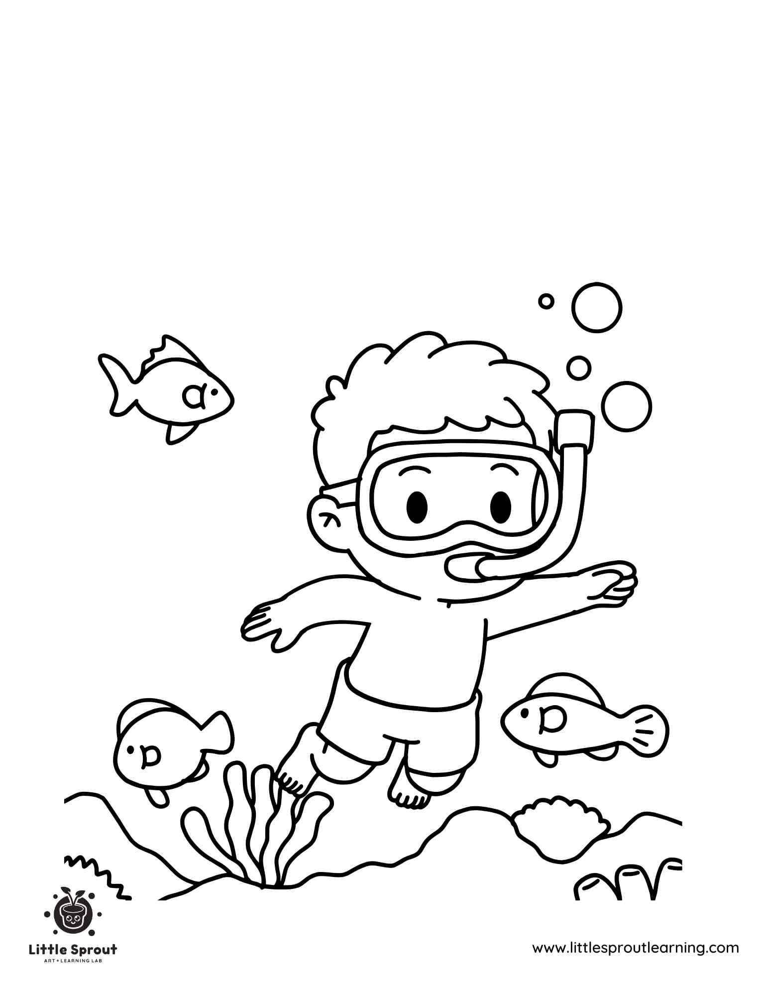 Adventure Summer Coloring Page