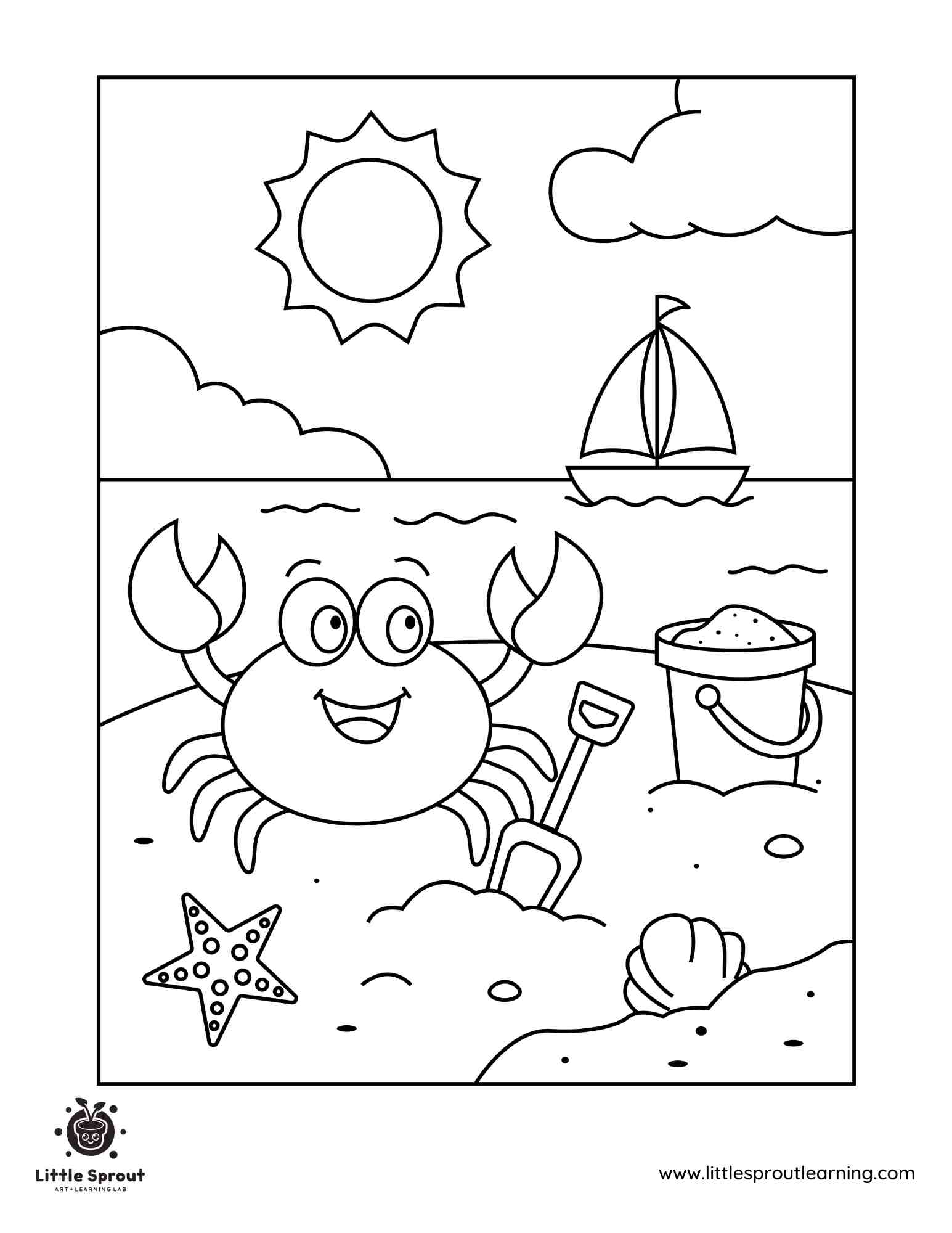 Free Printable Summer Coloring Page