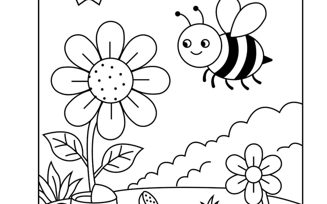 Garden Summer Coloring Page
