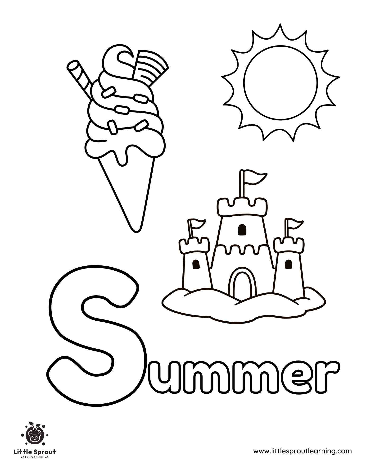 Preschool Summer Coloring