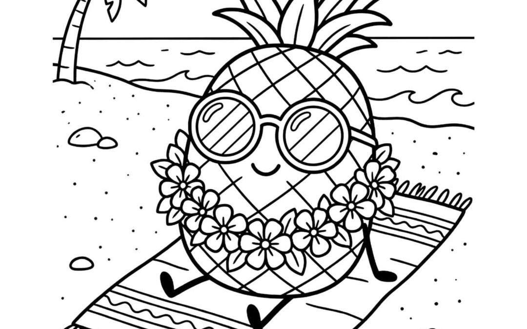 Summer Coloring Page For Kids
